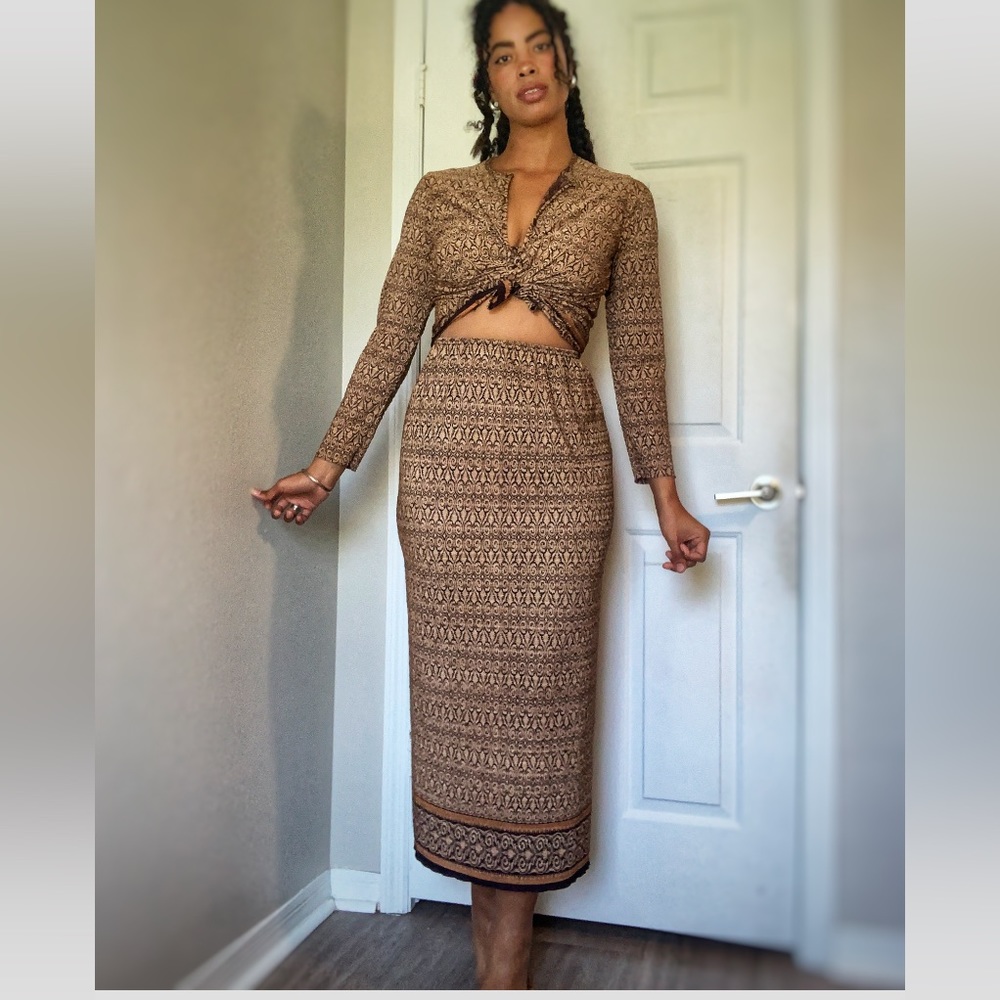 90s tribal skirtset